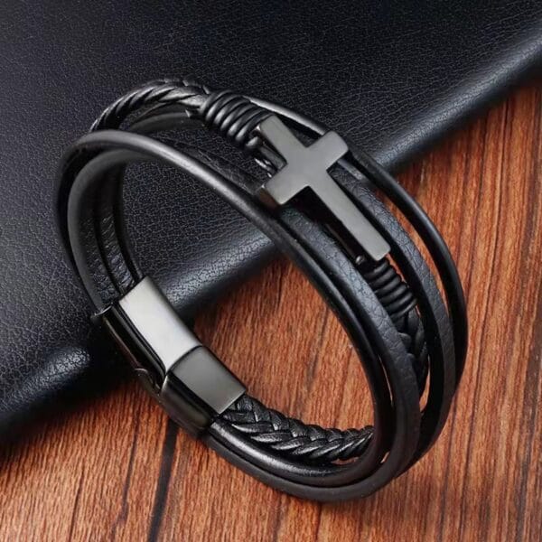 Læder Armbånd Uden Magneter Saturn