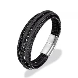 Læder Armbånd Uden Magneter Lava