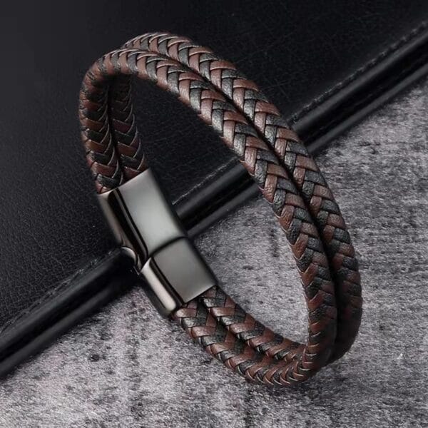 Læder Armbånd Uden Magneter Brun Læder Kenni